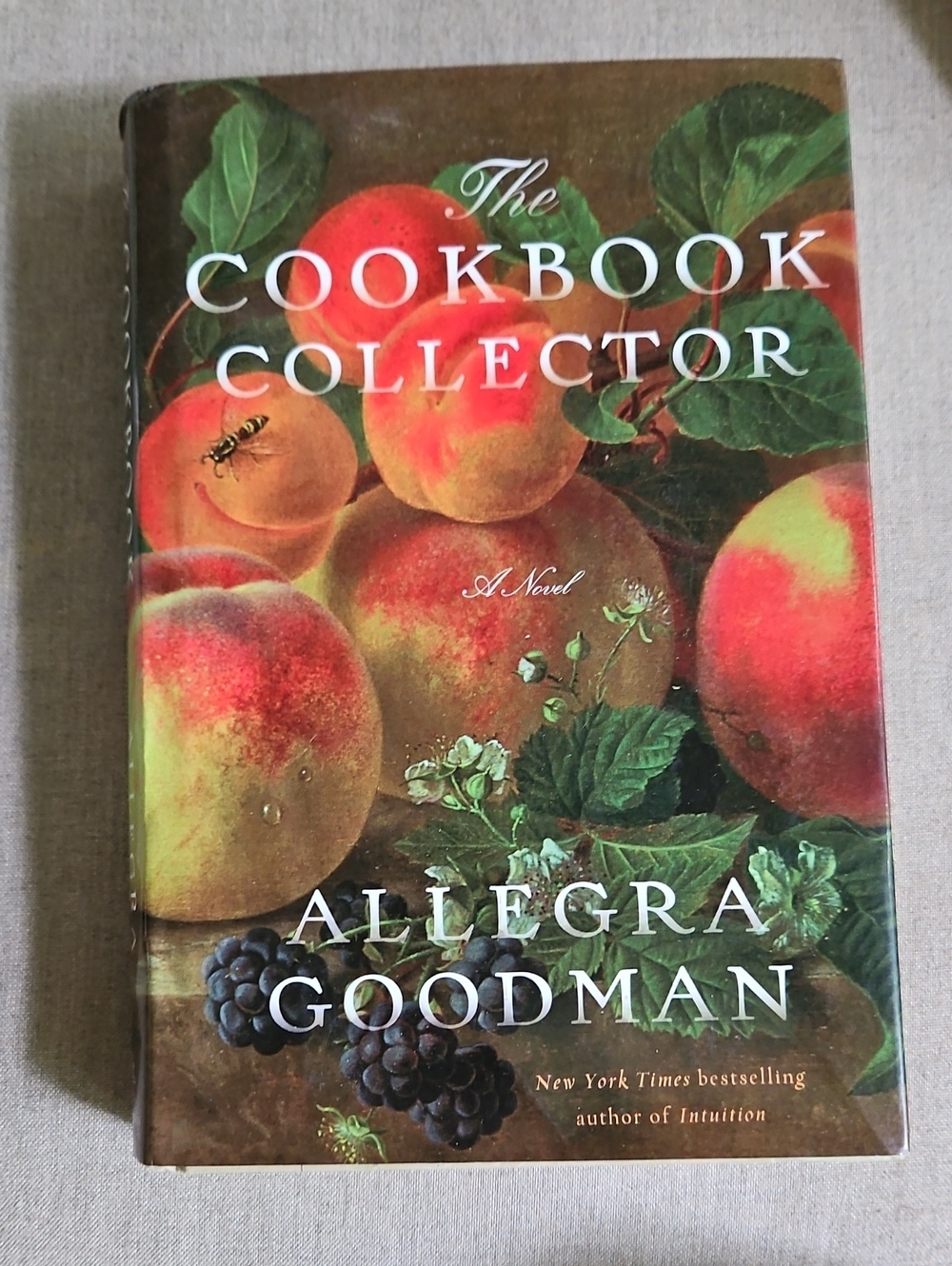 The Cookbook Collector by Allegra Goodman - Peach & Green Cover